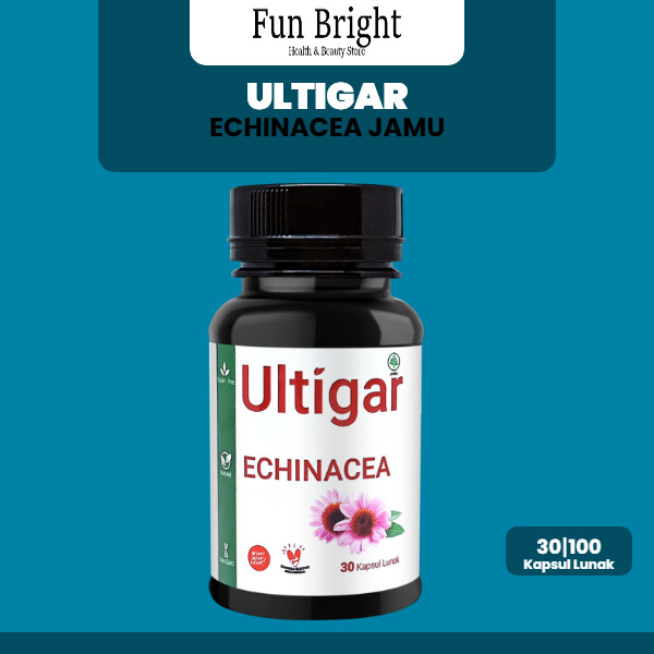 Ultigar Echinacea BPOM - Membantu Meningkatkan Daya Tahan Tubuh & Mendukung Pemulihan Dari Sakit Flu