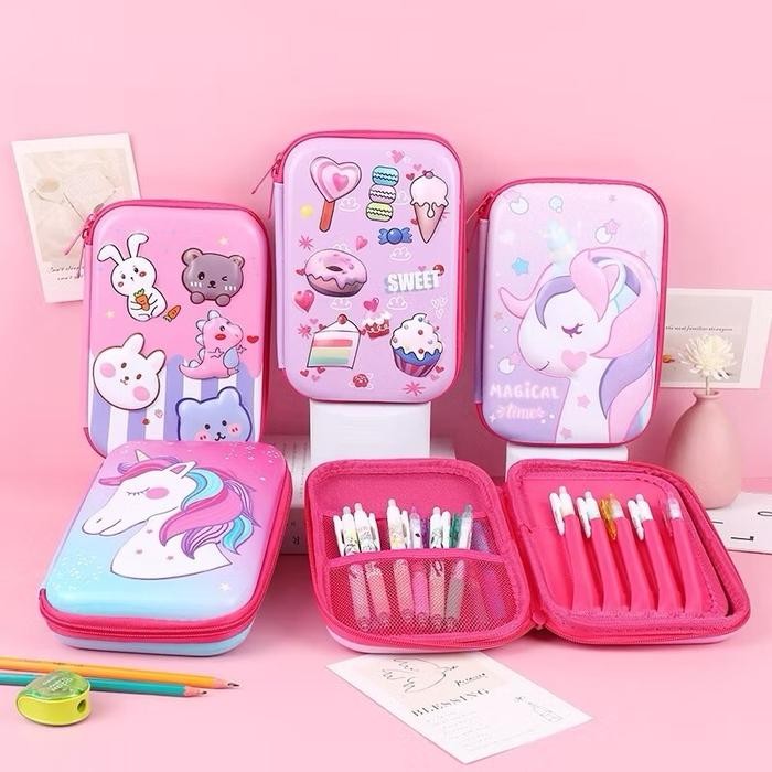 

Kotak Pensil 3D Pencil Case MIRIP SMIGGLE Lookalike KB PG TK SD HardTop Organizer Lucu Tepak Alat