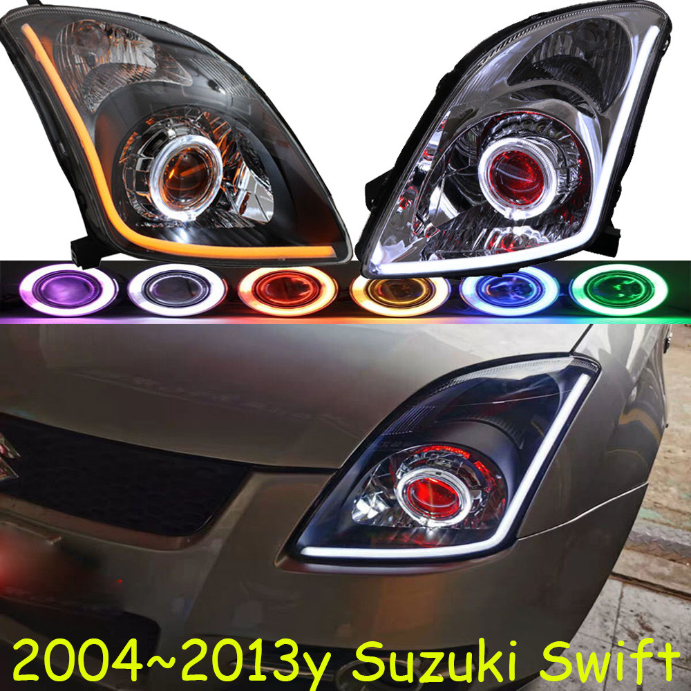 Car Bumper Lamp For SUZUKI Swift Headlight 2004~2013y DRL Hid Xenon