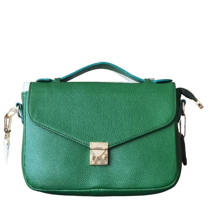 tas selempang wanita kirana jeruk kulit sapi asli