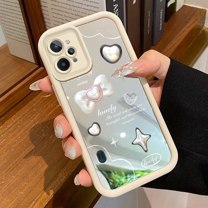 Casing Hp Untuk Realme C31 Case Casing pola Cinta ikatan simpul Kasing HP Kesing pelindung Silikon S