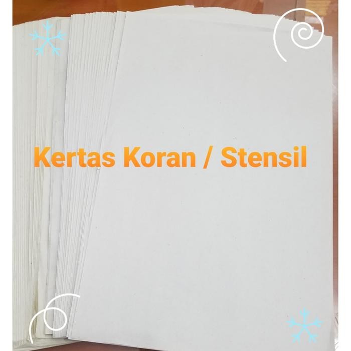 

Kertas Koran / Kertas Buram / Kertas Stensil / Kertas Murah Folio