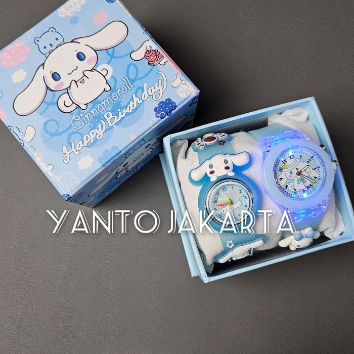 Jam tangan anak perempuan 2 in 1