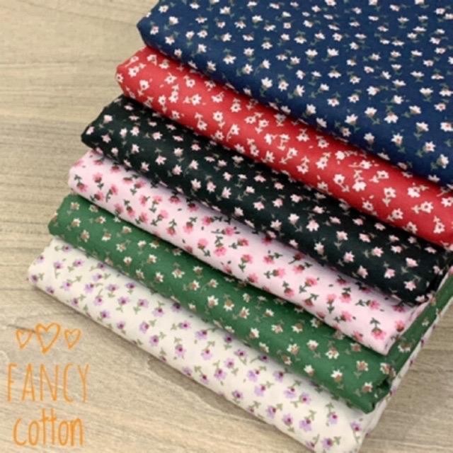 

kain katun jepang motif bunga kecil tulip cantik