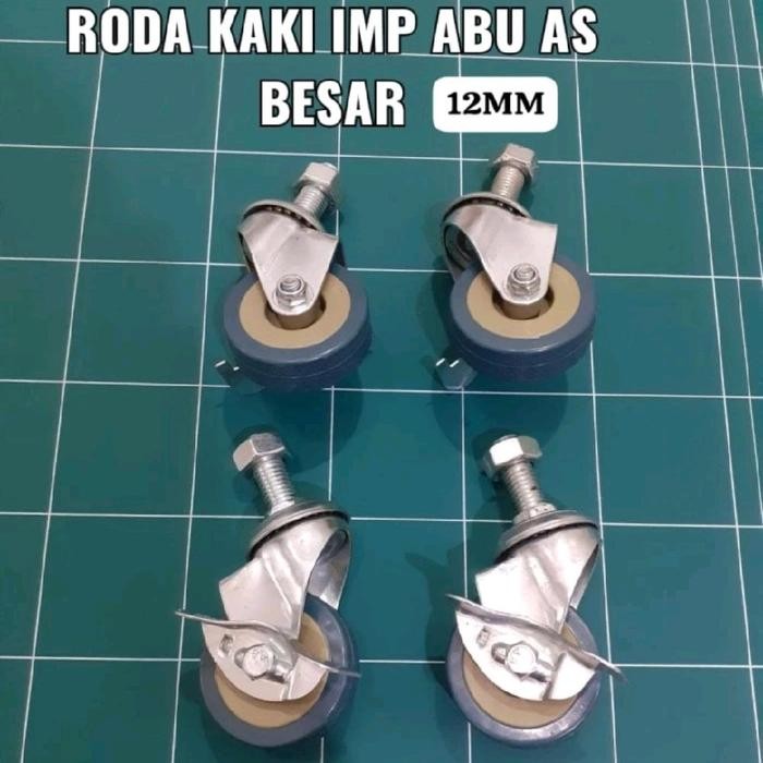 

Roda Kaki Meja Mesin Jahit Industri (Drat Besar) #Abu