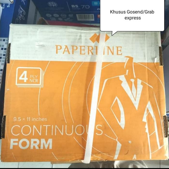 

Kertas Continuous Form 4 PLY PRS 9.5" x 11"55-50-50-55 gsm500 sets