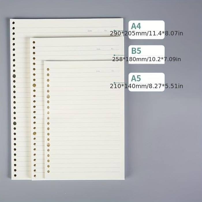 

Kertas Binder a4 b5 a5 Loose Leaf Isi Binder Book Paper 50 Lembar