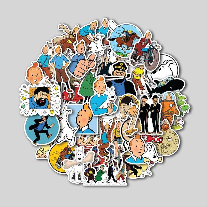 

STICKER PACK TINTIN STICKER TUMBLR STIKER LAPTOP KOPER HELM