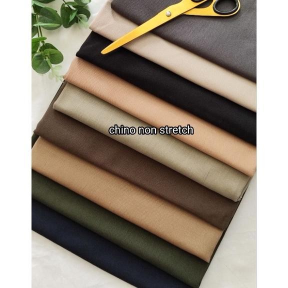 

kain chino twill non stretch premium bahan celana chino meteran