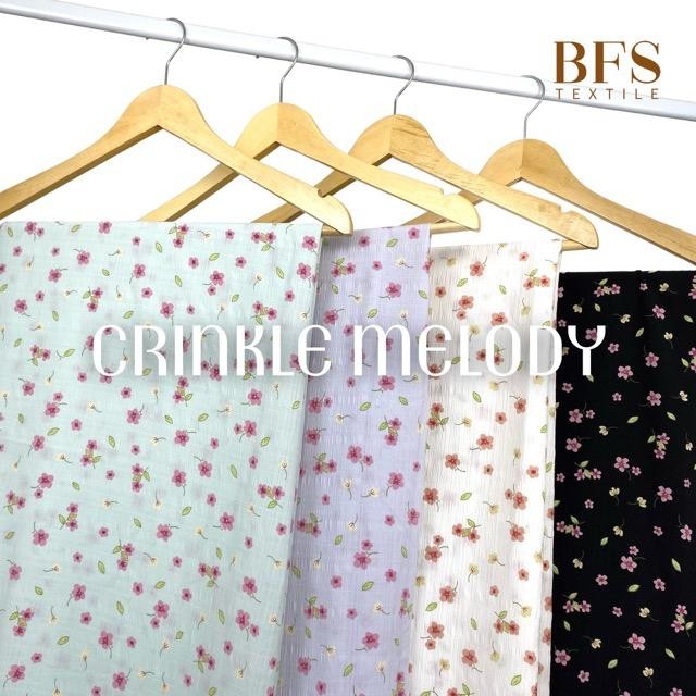 

0,5 Meter Bahan Kain Crinkle Cringkel Kringkel Motif Melody BFS Textile
