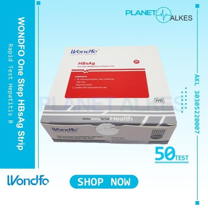 HBsAg Strip @50 Test/Box - WONDFO Hbsag Strip Test / Hbsag Cassette 25 Test