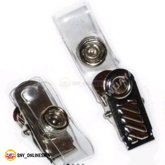 

(100pcs) Jepit Name Tag Jepit ID Card Plastik Jepitan Plastik Panitia