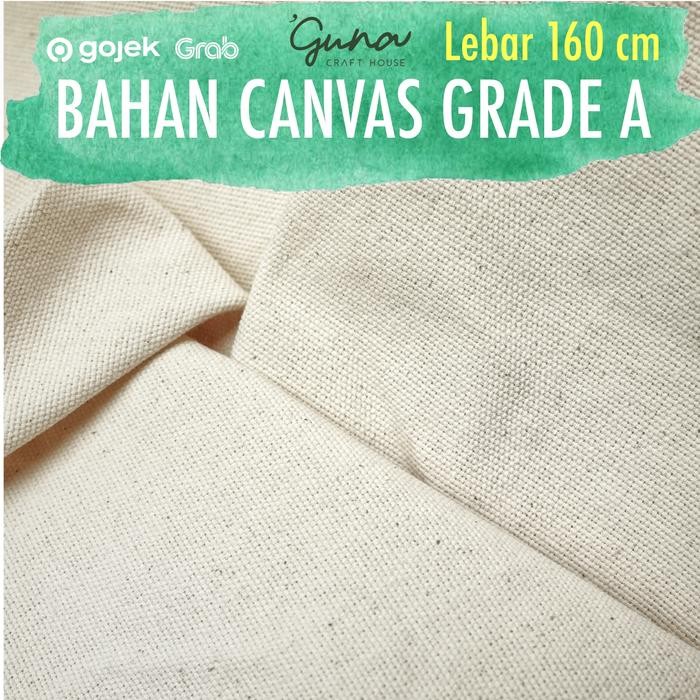 

Kain Kanvas Greige Natural Grade A 50 cm x 160 cm - Bahan Kanvas Murah