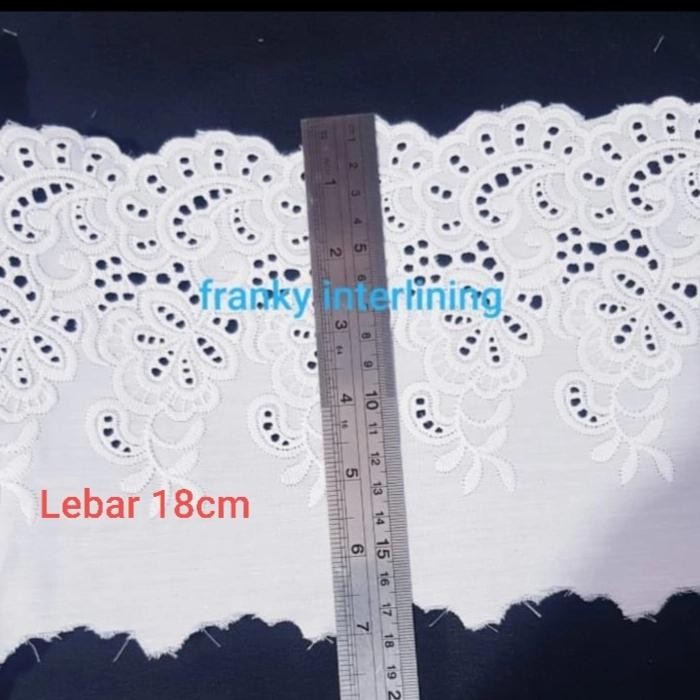 

RENDA KATUN 12572 SUPER LEBAR 18CM HARGA UNTUK PER METER