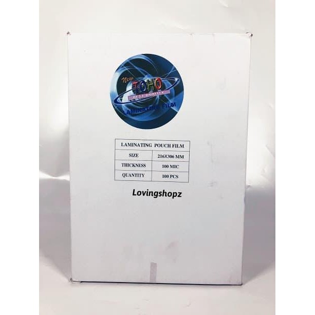 

Plastik Laminating ukuran A4, plastik laminating ukuran 216 mm X 306 m