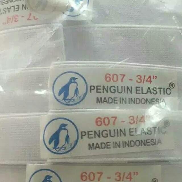 

Karet Penguin 3/4 inch (2 cm) warna putih per roll