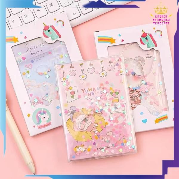 

GTT Notebook Glitter Motif Kartun Buku Tulis Anak Buku Diary Kreatif