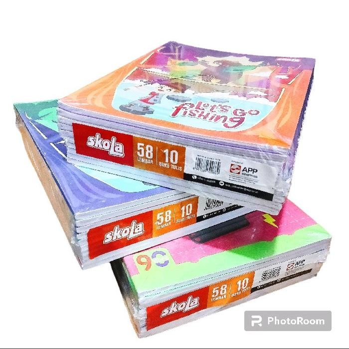 

1 Pak Buku Sidu Skola 10 Buku / Isi 58 Lembar