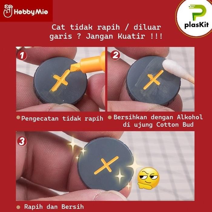 

MC series : Matt Color / Doff Marker Pen Gundam 2 in 1 Nib - Hobby Mio ( Water / Acrylic Based )