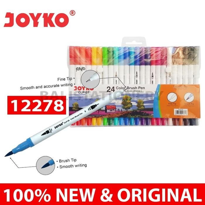 

JOYKO DUAL BRUSH PEN 24 Color ( CLIP-07 )