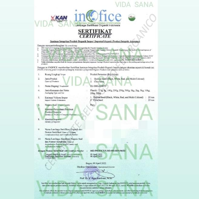 

Red Quinoa Organic - Sak 25Kg