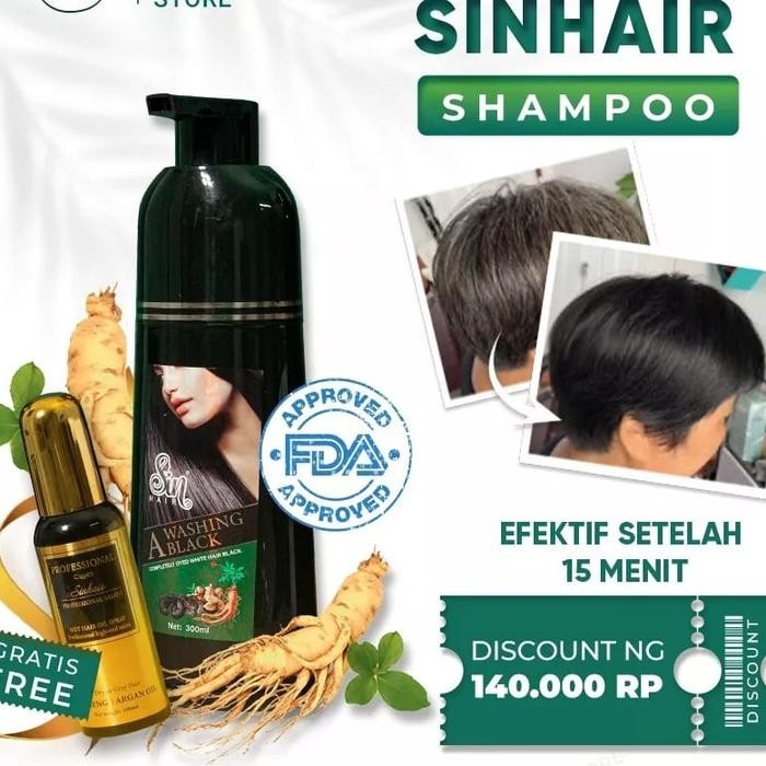 Terbaru Sin Hair Premium A Washing Black & Brown Ready Stok Japan Original Ready