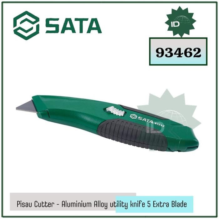 

PISAU CUTTER 93642 ZINC ALLOY UTILITY KNIFE 5 EXTRA BLADES SATA TOOLS KODE 1243