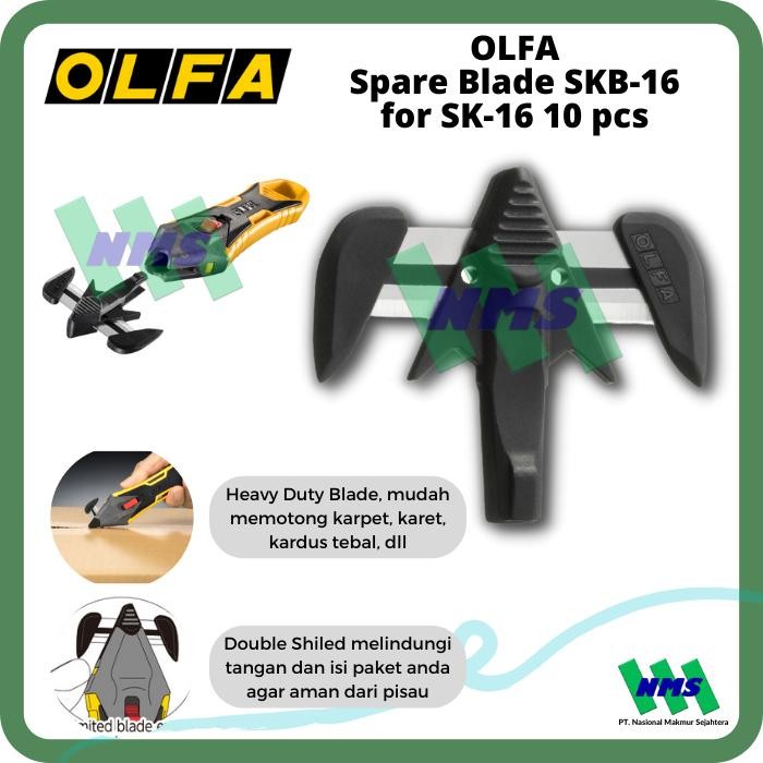 

SPAREPART PISAU OLFA SPARE BLADE SKB-16 UNTUK SK-16 10 PCS KODE 836