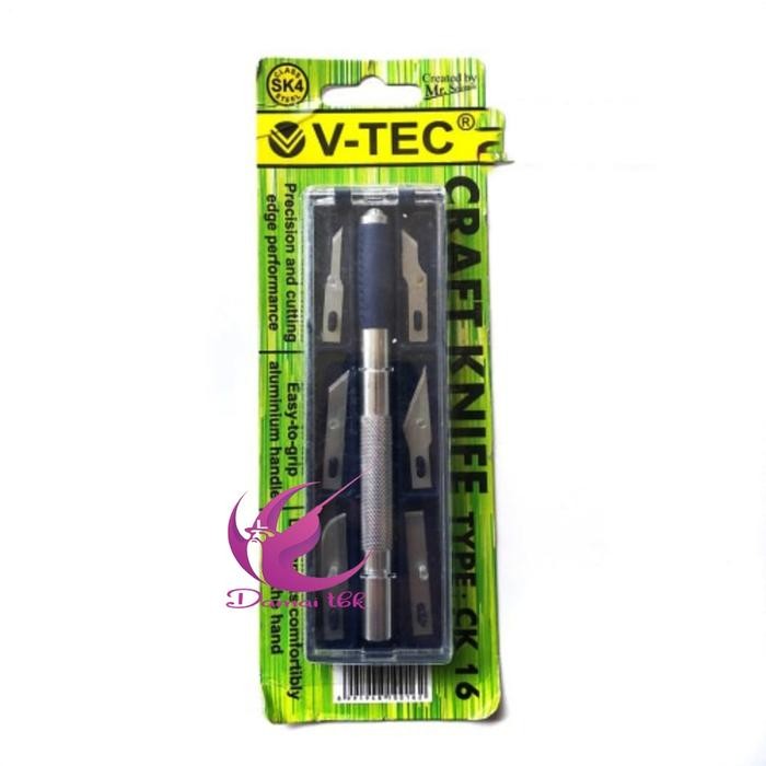 

CRAFT KNIFE / CUTTER PEN / PISAU UKIR / V-TEC CK 16 KODE 1104