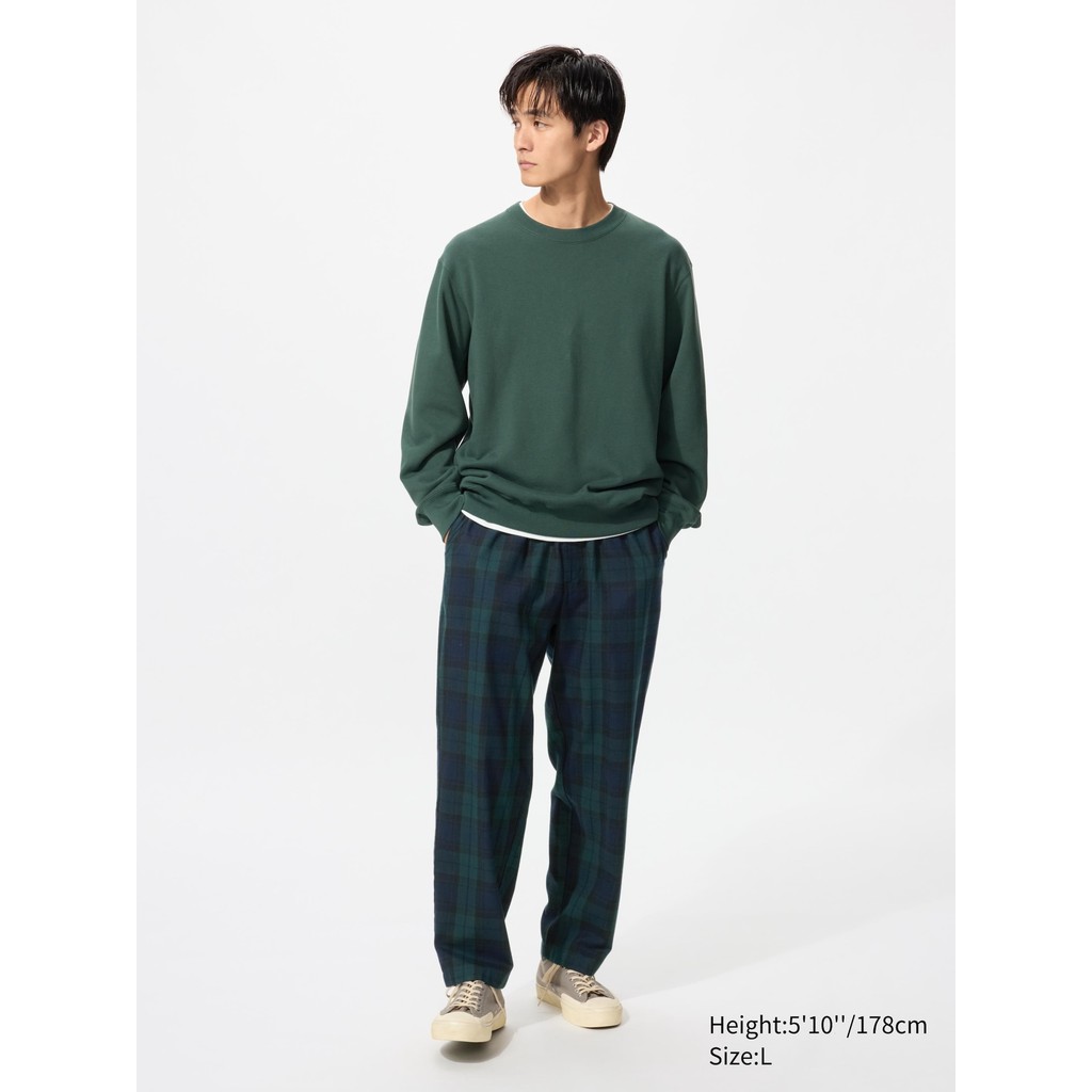 Uniqlo Celana Flannel Ankle Rileks