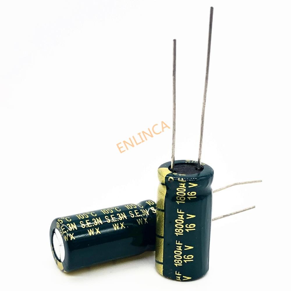 16V 1800UF 10*20 high frequency low impedance aluminum electrolytic capacitor1800uf 16v 20%