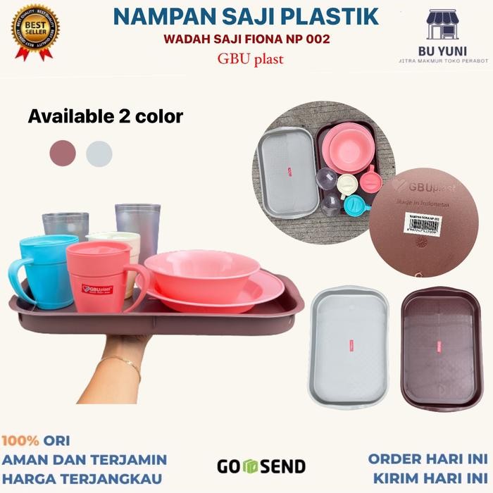 SALE NAMPAN SAJI PLASTIK GBU WADAH MAKANAN TEMPAT SAJI BAKI FIONA *