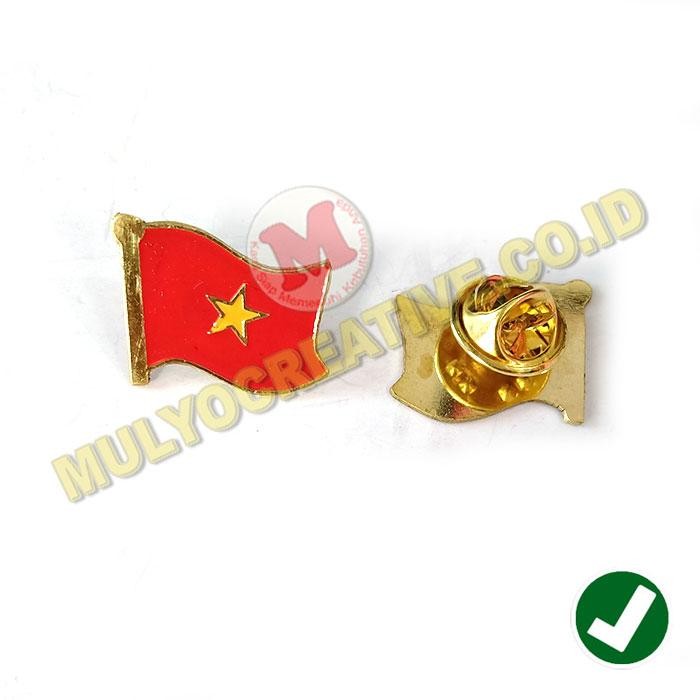 

Flag Pin Vietnam Pin Bendera Vietnam Bahan Logam Kuningan Murah PREMIUM