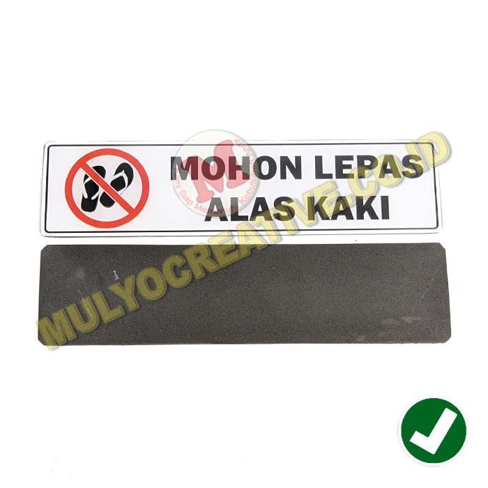 

Papan Akrilik Tulisan Mohon Lepas Alas Kaki Papan Bahan Akrilik PREMIUM