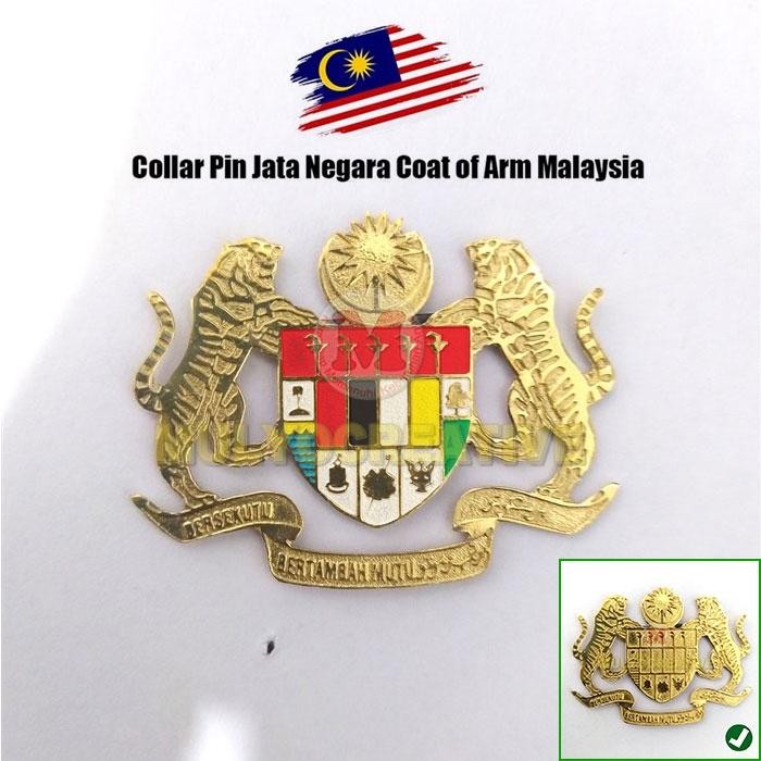 

Pin Lambang Jata Malaysia Logam Kuningan - Collar Pin Jata PREMIUM