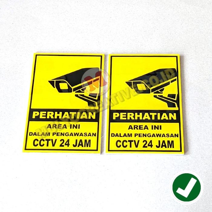 

Papan Akrilik Papan Pemberitahuan Area Dalam Pengawasan CCTV PREMIUM