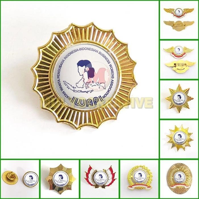 

Pin Logo Ikatan Wanita Pengusaha Indonesia Pin Bros Wing IWAPI PREMIUM