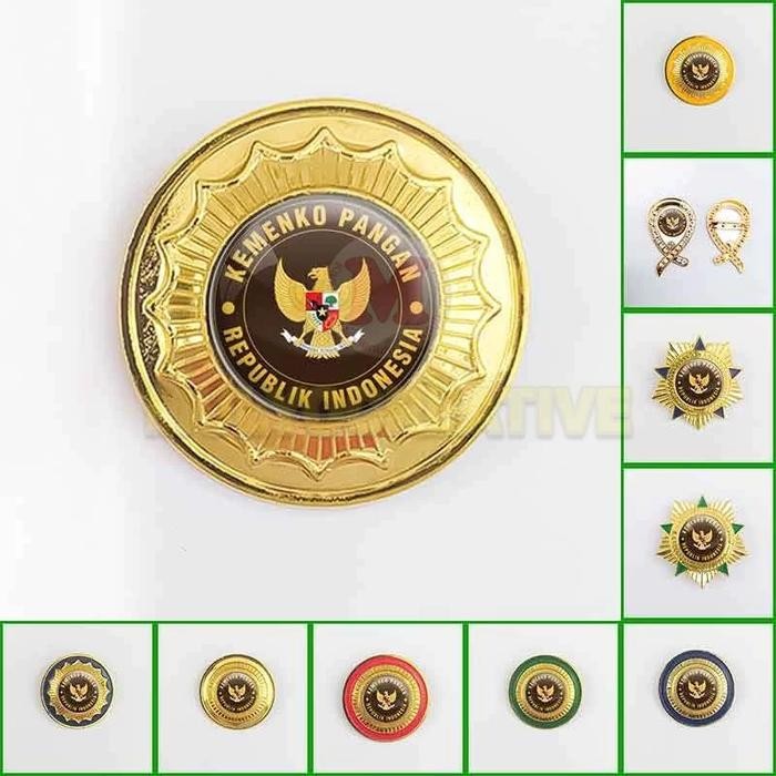 

Pin Kementerian Koordinator Pangan Model Premium Pin Bros Kemenko Pangan PREMIUM