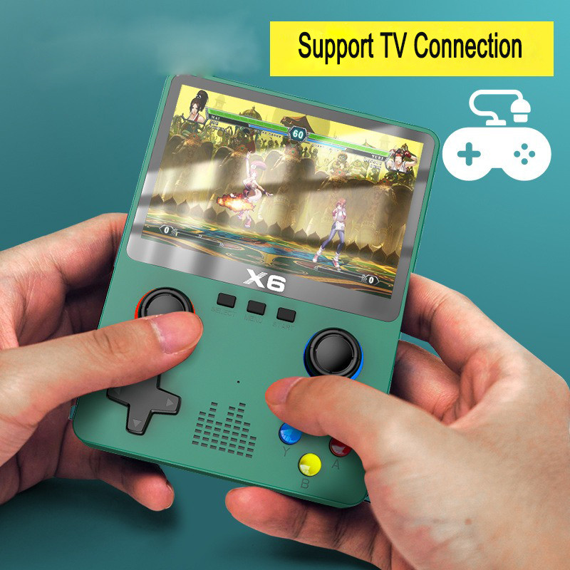 X6 Portable Retro Game Console 4K 10000+ Games Box 3.5inch Mini