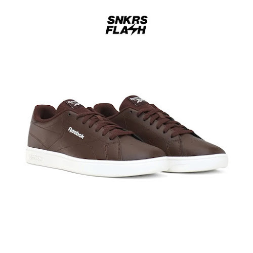 REEBOK COURT CLEAN BROWN WHITE Sepatu Sneakers Pria - 100230401 - Size 39