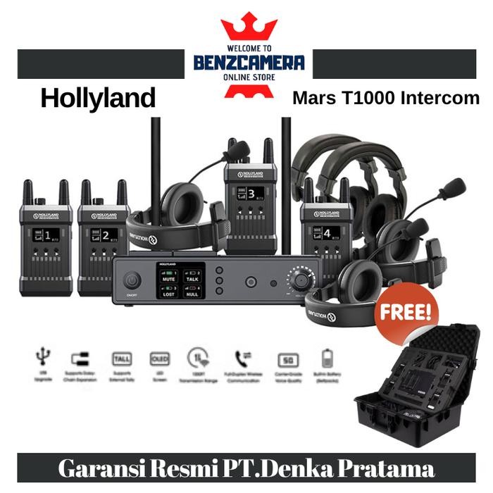 Hollyland Mars T1000 Full-Duplex Wireless Intercom System