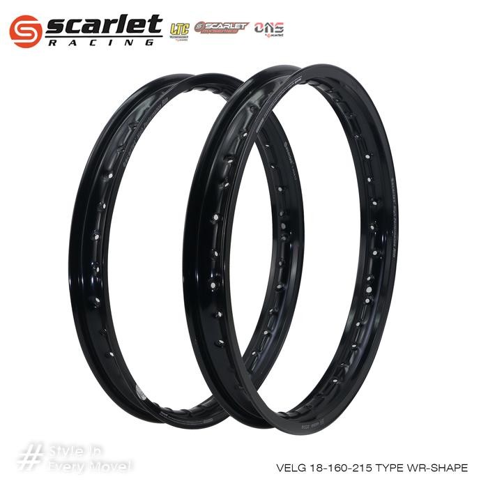 SCARLET RACING Velg Motor Pelek Rim Alloy Ring 18 160 215