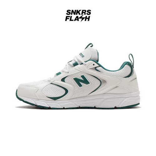 NEW BALANCE 408 WHITE GREEN Sepatu Sneakers Unisex - ML408T - Size 36