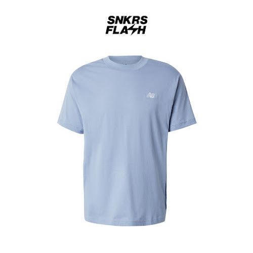 NEW BALANCE TSHIRT ESSENTIALS SPORT COTTON BLUE Baju Lengan Pendek Pria - MT41509DUS - Size XL