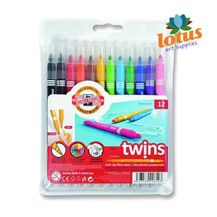

Koh-I-Noor Twins Fibre Pen Set X 12