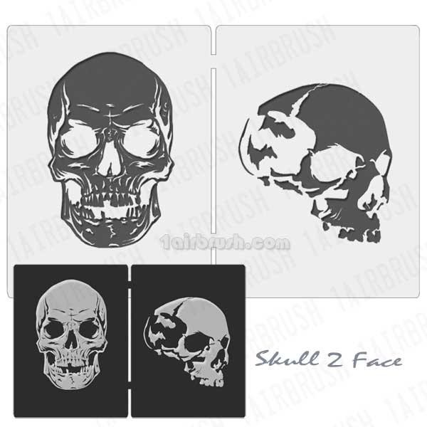 

Stencil Cetakan Gambar Airbrush Tengkorak Atau Skull