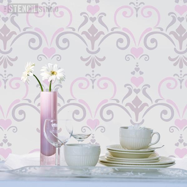 

Stencil Dinding, Wall Stencil, Flower Stencil Motif 13