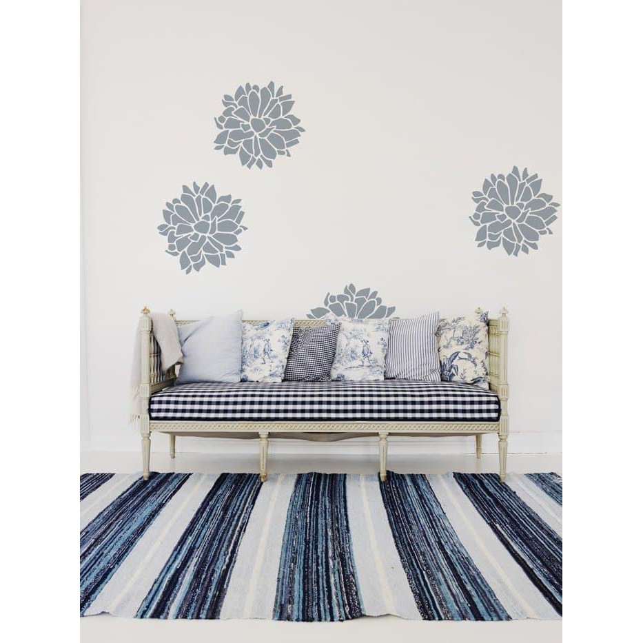 

Stencil Dinding, Wall Stencil, Flower Stencil Motif 2