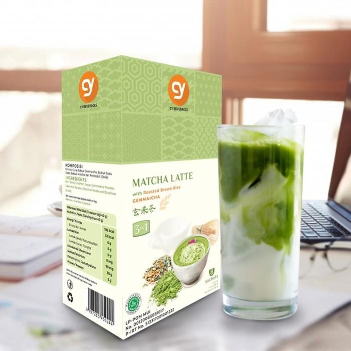 

Cy Matcha Latte With Roasted Brown Rice (Genmaicha Latte) 3 In 1