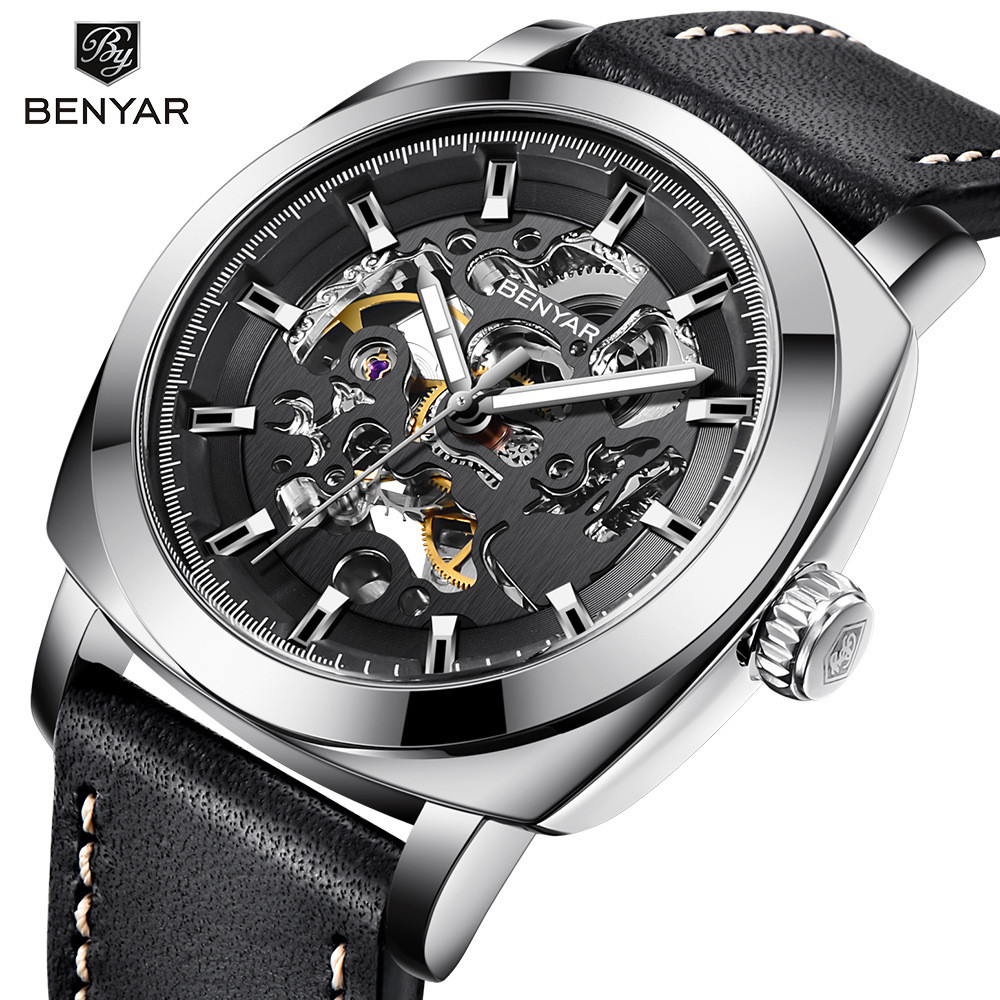 Relogio Masculino BENYAR Mens Watches Top Brand Luxury Automatic Mechanical Men Business Waterproof 